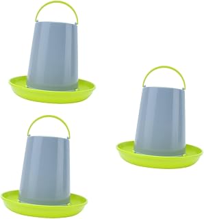 GANAZONO Water Bottles 3pcs Drinking Fountain Automatic Waterer Anti-Spatter Food Troughs Bird Feeding Supplies Crawl Metal Water Bottle