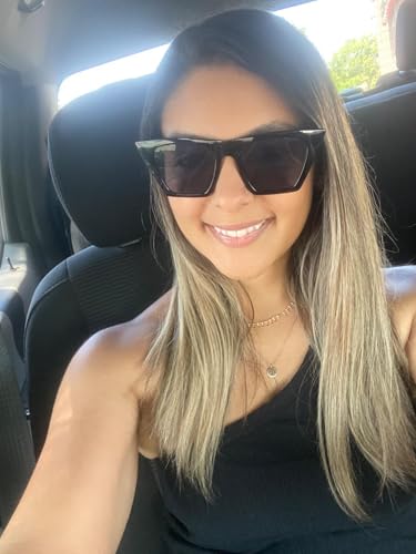 Trendy Sunglasses For Women Retro Oversized Square Cat Eye Sun Glasses Big Frame Shades2