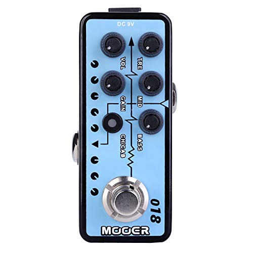 MOOER Micro préampli 18 branché en Jack 3,5 mm pour jouer au casque chez soi