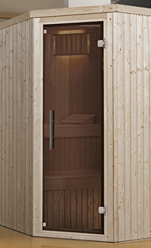 Preisvergleich Produktbild Weka Sauna Ganzglastür in Graphit-Optik