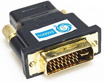 SMAKN DVI-I Dual-Link 24+5 Male to HDMI Female Adapter