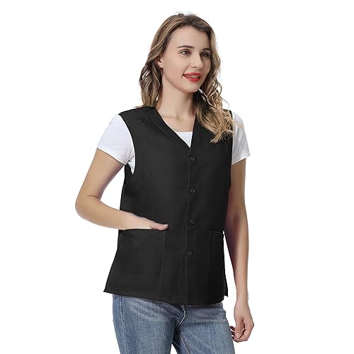 TopTie Custom Unisex Essential Work Vest Personalized Volunteer Vest Embroidered Printed Your Logo4