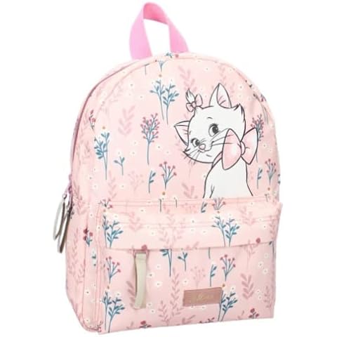 mybagstory - Backpack - Aristocats - Disney - Children - School - Primary - Kindergarten - Nursery - Nursery - Girls School Bag - Size 31 cm - Adjustable Shoulder Straps, Pink Cover