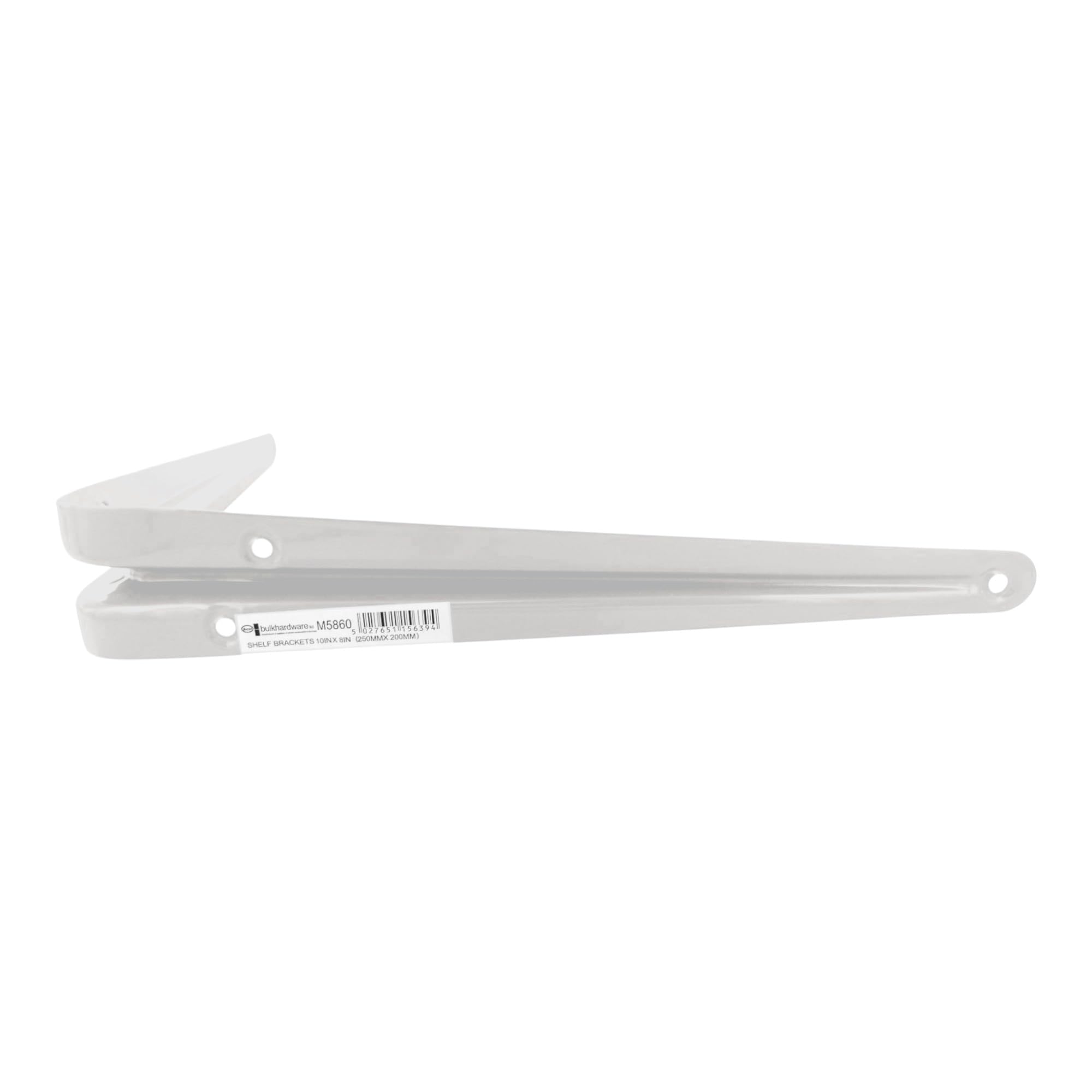 Bulk Hardware BH05652 Staffe Porta-Mensole in Stile Londinese, Bianco, Set di 20 Pezzi