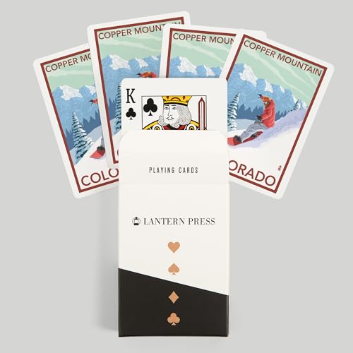 Lantern Press Copper Mountain, Naipes Poker 52 Cartas miniatura 6