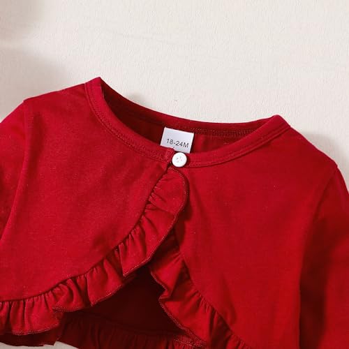 Girls Dress and Cardigan Sleeveless Floral Print Tank Dresses and Bolero Shrug 2 Piece Kids Girl Spring Outfit4