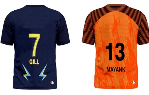 Image of Sports India IPL Cricket Team T Shirt Jersey Combo for (Kid's, Boy's & Mens) L744