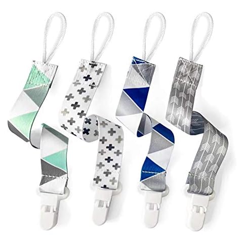 PandaEar Baby Pacifier Clips, 4 Pack Cover