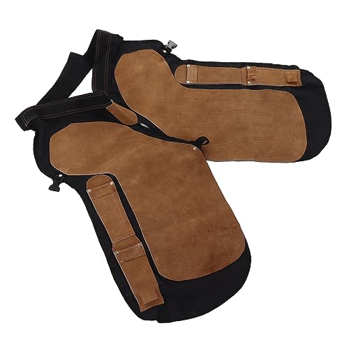 aqxreight Farrier Apron Professional Leather Farrier Chap for Horse Shoeing