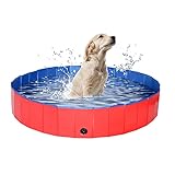 piscinas para perros amazon Multifuncional: utiliza piscina plegable, se puede utilizar como piscina para perros y gatos, bañera para perros, piscina al aire libre/interior, estanque de peces, caja de arena, bañera de bebé, etc.