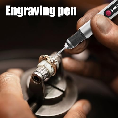 Bolígrafo de grabado inalámbrico profesional para metal, madera y joyas 4