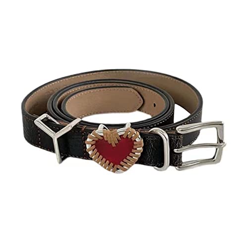 Adult Waist Belt with Knot Heart Letter Light Luxurious Personality Waist Belts for Women Trousers Coat Dress