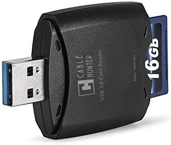 USB 3.0 (5Gbps) External Memory Card Reader (Black)