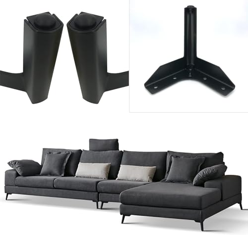 4 patas de metal de hierro para muebles, patas de soporte de gabinete de baño, patas de armario de mesa de café, patas de sofá triangulares para mesa, armario, sofá, patas de muebles