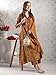 Liva Fashion Indian Women's Rayon Viscose Anarkali Printed Kurta with Pant and Dupatta Set (CIA YELLOW-LFN_S_Yellow)