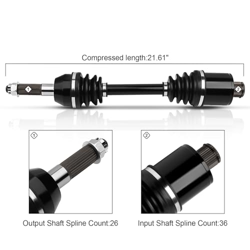 Rear Left/Right CV Axles set for 2003 2004 2005 For Polaris Sportsman 400 500 600 700,2005 For Polaris Sportsman 800,2005 For Polaris Sportsman MV7 1380234 1380240 1380197 by senneray - Used condition - Image 3