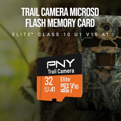 Image of PNY 32GB Elite U1 V10 A1 microSDHC Trail Camera Flash Memory Card 3-Pack