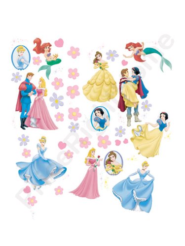 Preisvergleich Produktbild Deco Fun Wanddekoration Wall Stickers Princess 45 STK.