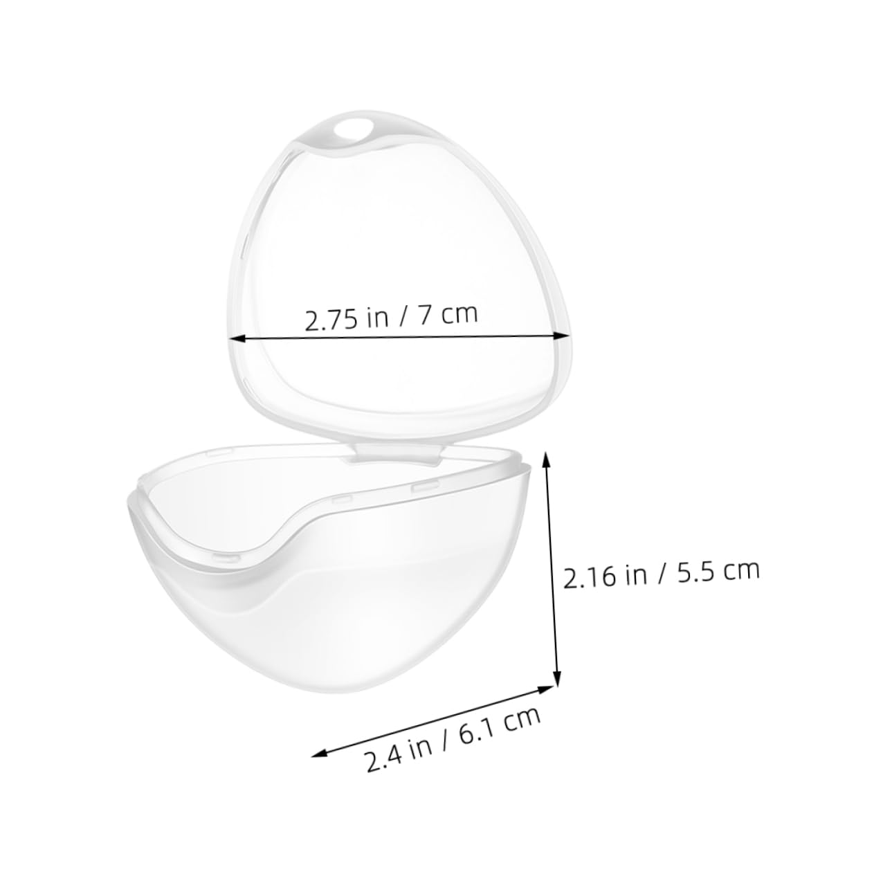 BESTonZON Portable Pacifier Box for Baby 12-Piece Organizing Case Newborn Pacifier Holder Dust-Free Storage Compact Sturdy