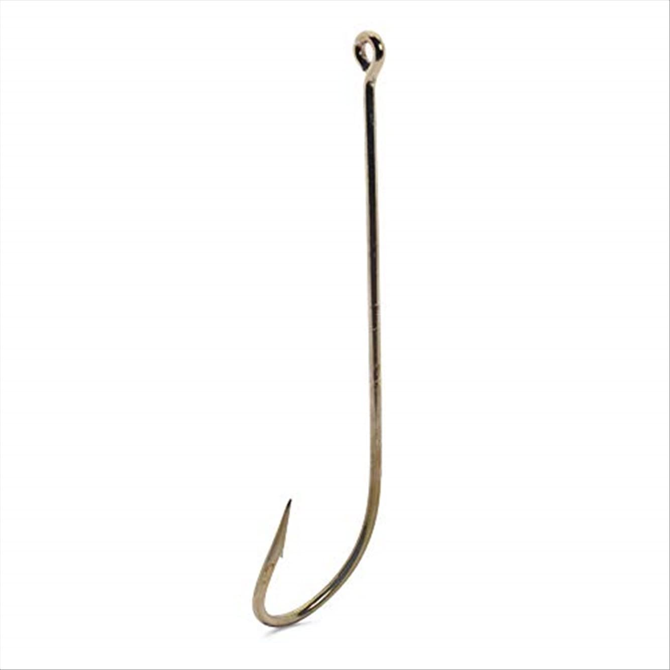 Mustad 3191 Classic Carlisle Kirbed Point Hook (100-Pack), Bronze, Size 2
