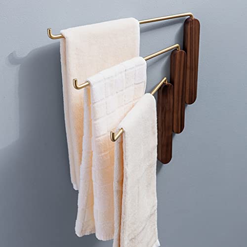 Étagère porte-serviette pivotante au design épuré pour aménagement de bain moderne