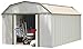 Arrow LX1014-C1 Galvanized High Gable Steel Storage Building, 10 x 14', Eggshell