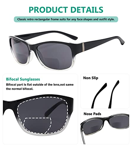 Image of Eyekepper Bi-Focal Sunshine Readers Fashion Bifocal Sunglasses