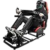 Dardoo Flight Simulator Cockpit with Seat Adjustable Fit for Logitech G923, for Saitek, for Thrustmaster T80 T150 HOTAS Warthog, Game Mount, Without Wheel, Shifter Pedal