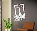 Produktbild Wandtattoo Skyline Paris Stadt Stamps Briefmarke Marke Wand Aufkleber Türaufkleber Möbelaufkleber Autoaufkleber Wohnzimmer 5M229, Farbe:Weiß glanz, Hohe:80cm
