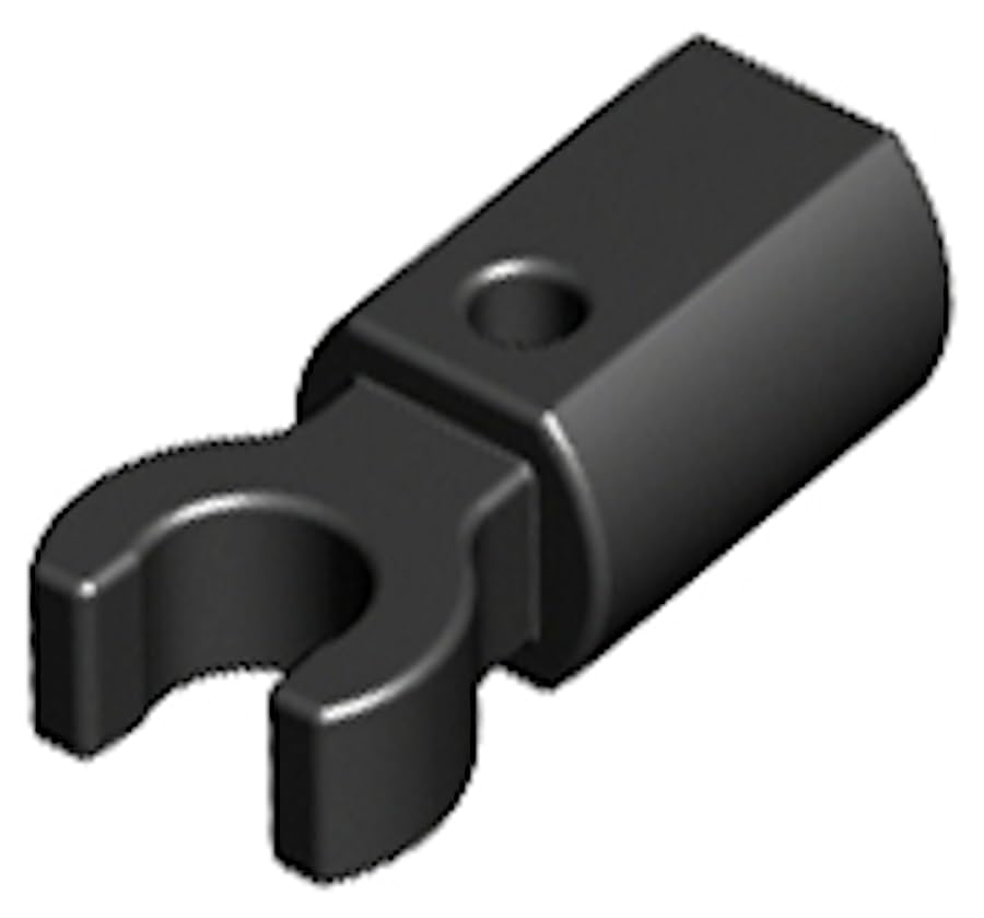 LEGO Bar Holder with Clip Brick, Part 11090 (Black, 10, Bricks) โ image 1