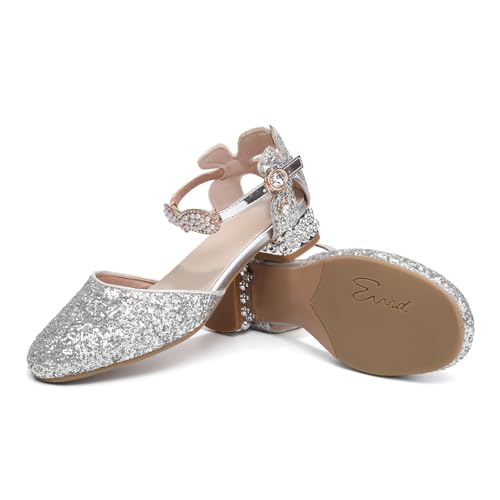 Girls Latin Dance Shoes Dress Pumps Glitter Sequins Princess Party Shoes,Model 63BTTX4