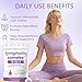 xsaucy 6-in-1 Lymphatic Complex,Lymphatic Drainage Supplements|Herbal Blend with Dandelion, Burdock, Bromelain, Cleavers Extract & More | Vegan，Non-GMO (1)