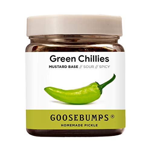 Goosebumps Pickles Homemade Green Chillies Pickle 250G #TOP22