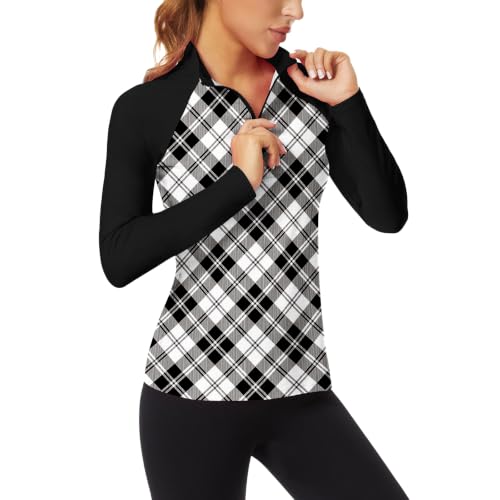 Image of Soneven Women's Sleeveless Golf Top Floral Athletic Golf Wear Moisture Wicking Sleeveless Polo Quick Dry