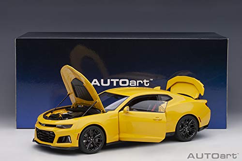 Autoart Chevrolet Camaro ZL1 Bright Yellow 1/18 miniatura 6