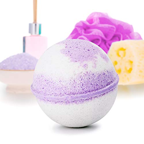 Bauble Bomb's French Lavender Jewelry Surprise Deluxe X Large 9 oz Bath Bomb Fizzies Made in USA, Cruelty Free! Ring Size 06