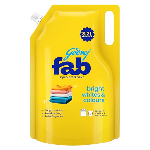 Image of Godrej Fab Liquid Detergent Refill Pouch for Machine - 3.2 L