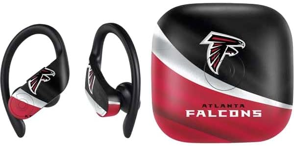 Skinit Decal Audio Skin Compatible with PowerBeats Pro - Officially Licensed NFL Atlanta Falcons Red Performance Series Design