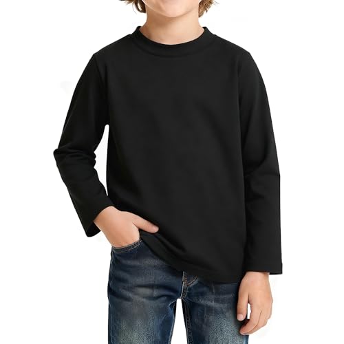 Image of Magic Park 6M-14Y Baby Short Long Sleeve Tee Tops Toddler T-Shirt Kids Solid Color Shirts Boys Girls Casual Blouse
