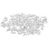TOPBATHY Colgantes Letras de Metal para Pulseras y Collares 104 Piezas Accesorios DIY para Bricolaje de Joyas Colgantes Alfabeto Plata Uso para Pulseras Collares y Manualidades