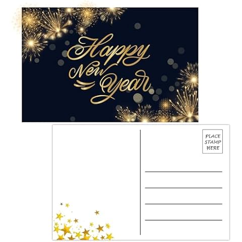 Topabel 2025 Happy New Year Postcards Cover
