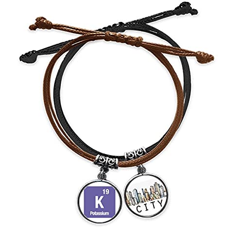 Bracelet K Potassium en cuir pour un style geek chic au quotidien