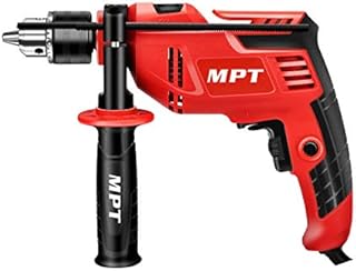 MPT Corded Hammer Impact Drill with Auxiliary Handle 550W 13mm Chuck Variable Speed and Multifunction