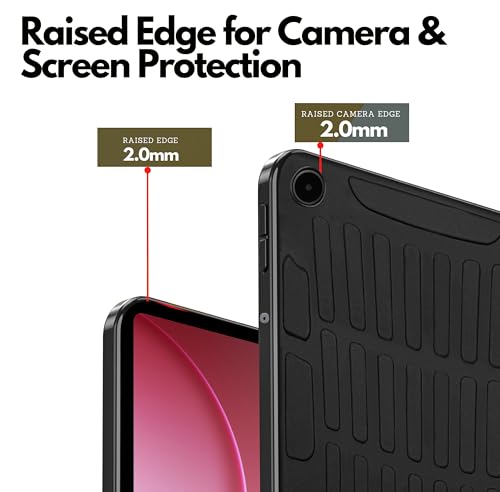 Image of TGK Rugged Back Cover Case for Oppo Pad 5 12.1 inch Tablet 2026 Release (Black)