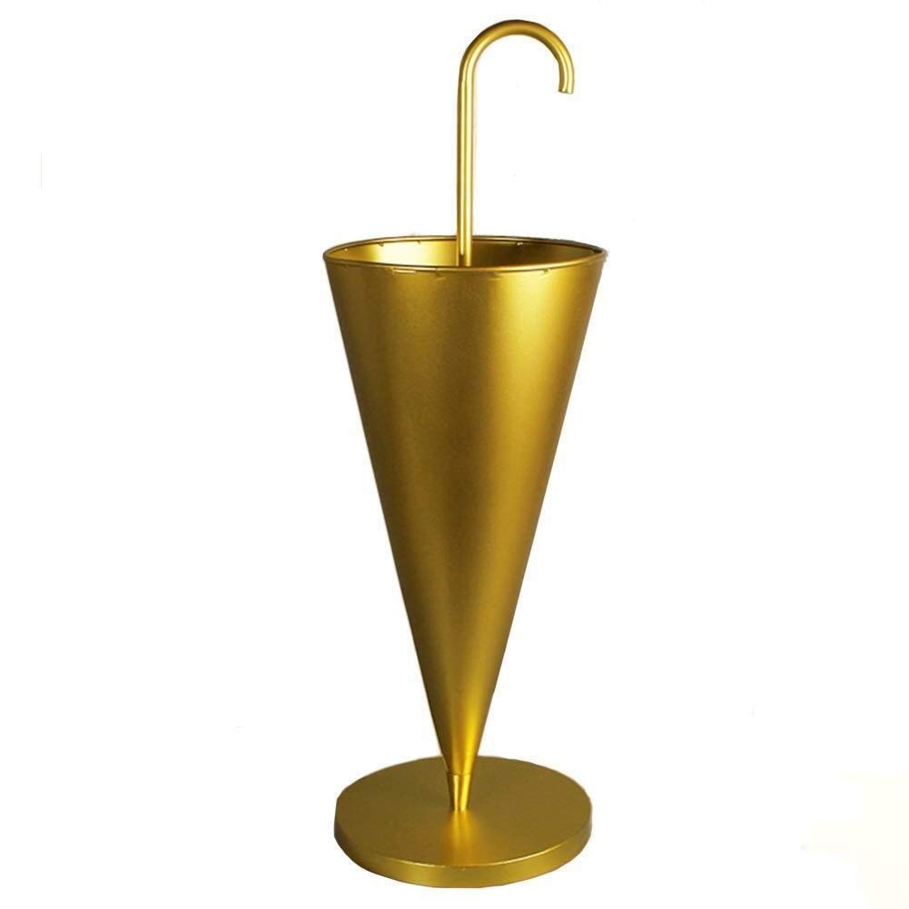 Porte-parapluie robuste en fer forgé rouge MiroDo avec bac de récupération