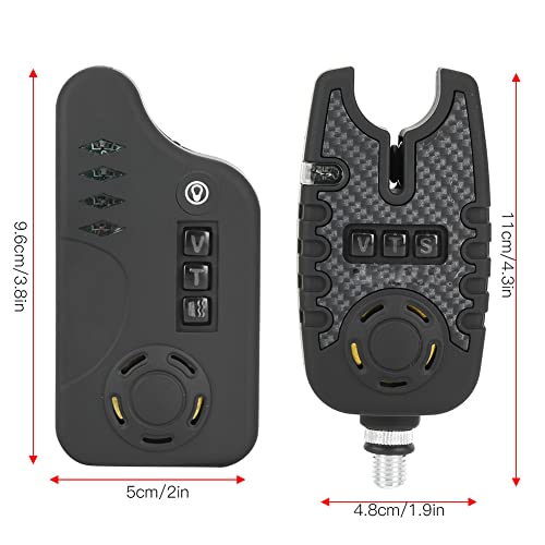 Alarma de picada de pesca sensor electrónico con luz sonora para caña 6