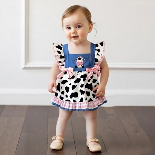 Hekkomird Toddler Girls Denim Dress Cute Lapel Collar Sleeveless Party Wedding A-line Jean Dress4