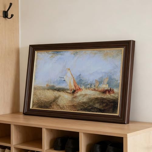 Impression toile Van Tromp Joseph Turner, cadre bois suspendu bureau - 3