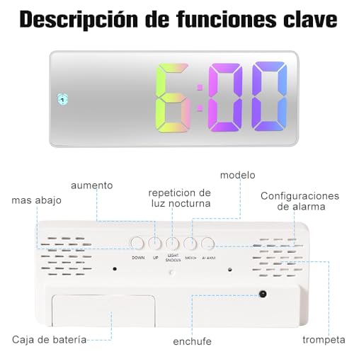 Relojes Despertadores, Home despertadores digitales Marca GIVOOBE (2)