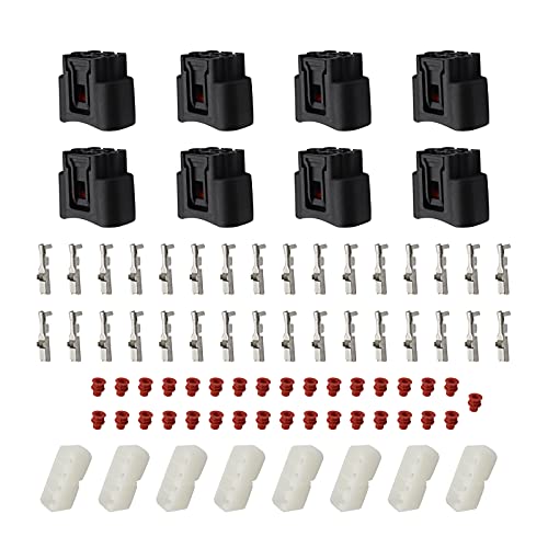 Secosautoparts 8Pcs Ignition Coil 4 Pin Plug Connector Waterproof Black Socket Kit 90980-11885 7283-7449 Fit For Toyota Matrix Camry Highlander Yaris Prius Rav4 Solara Celica Echo Spyder 2000-2010 #TOP4
